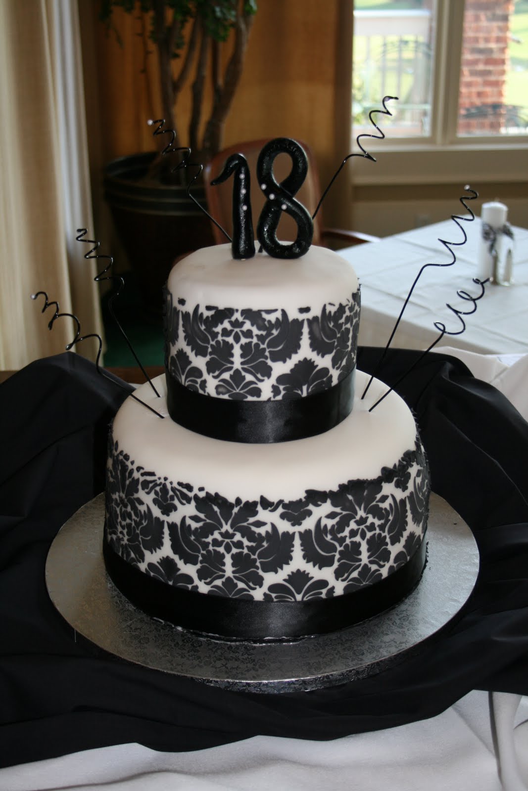 Black and White 18th Birthday Cakes for Boys