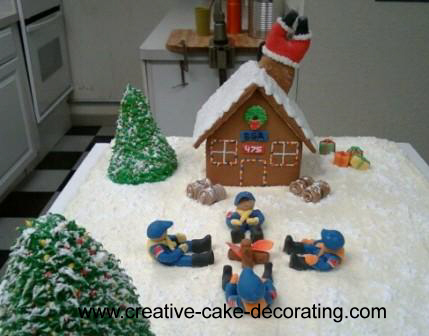 Boy Scout Christmas Cake