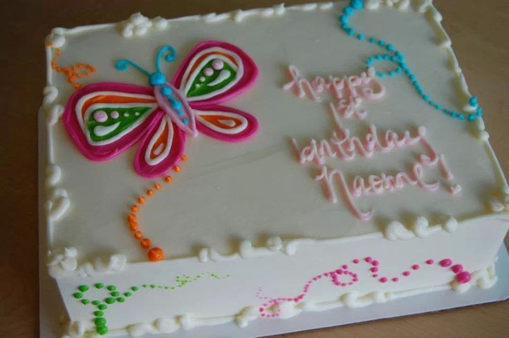 Butterfly Birthday Sheet Cakes