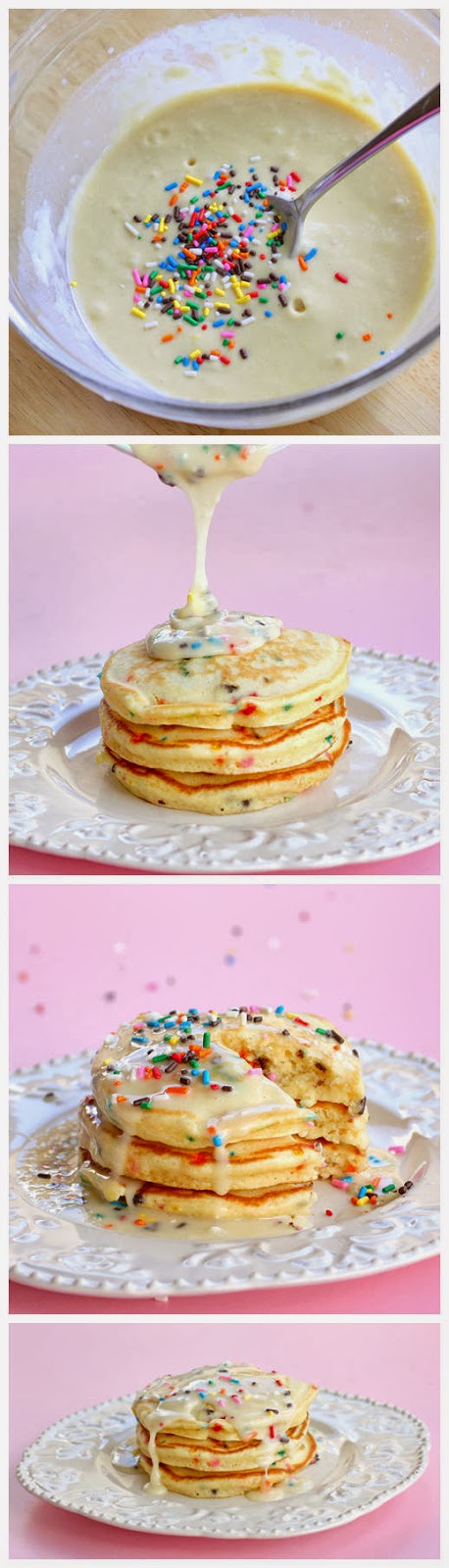 Cake Batter Pancakes Recipe