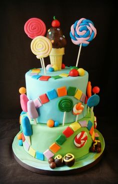 Candy Land Baby Shower Cake