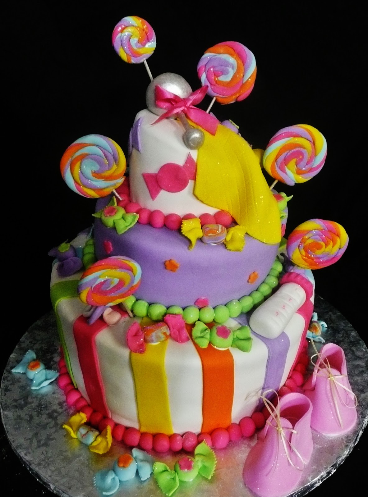 Candy Themed Baby Shower Cake