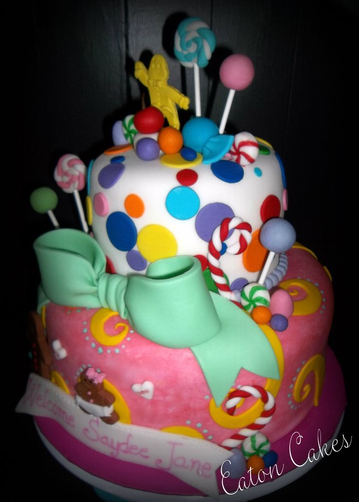 Candyland Baby Shower Cake