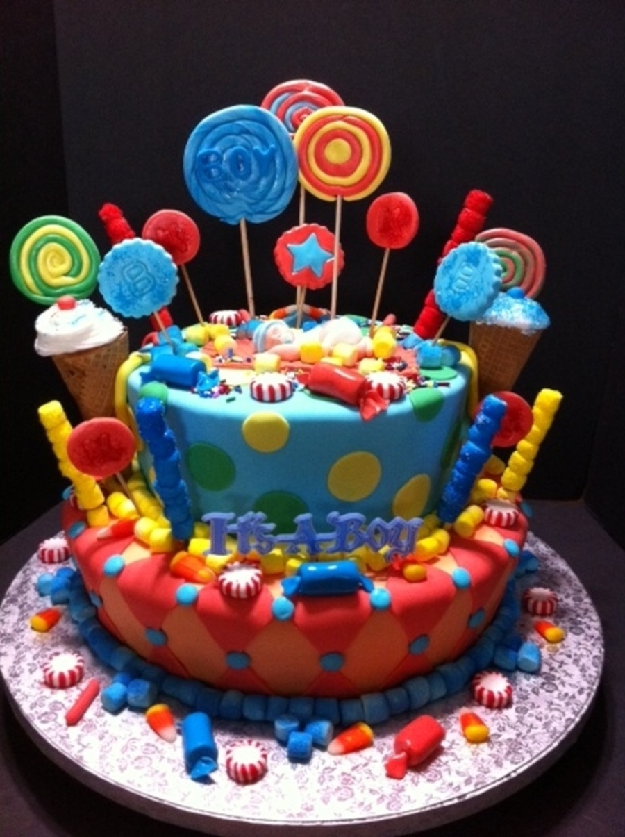 Candyland Baby Shower Cake