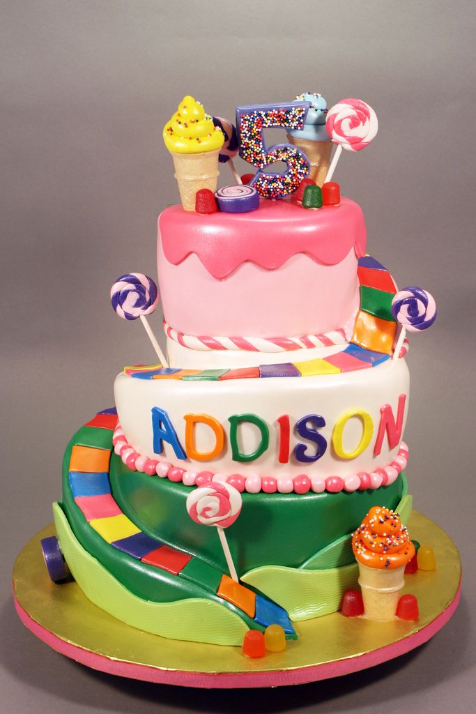 Candyland Theme Baby Shower Cake