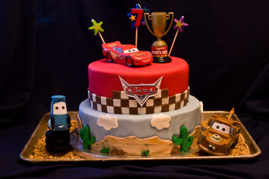 Cars Themed Birthday Cake