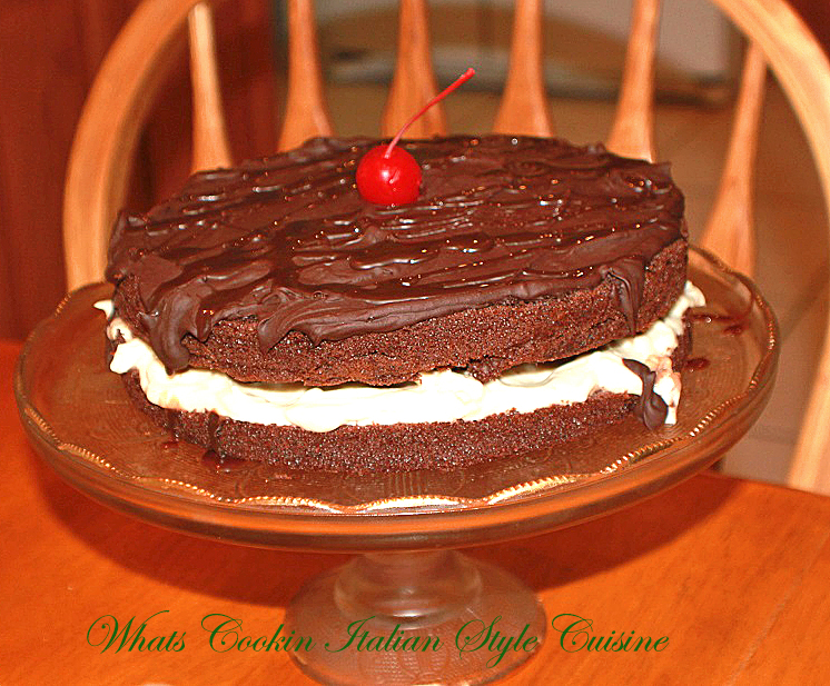 Chocolate Cream Birthday Cake