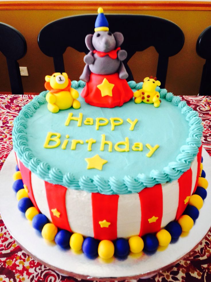 Circus Birthday Cake