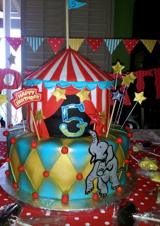 Circus Birthday Cake