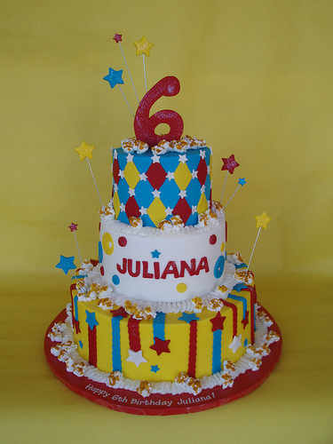 Circus Carnival Themed Birthday Cake