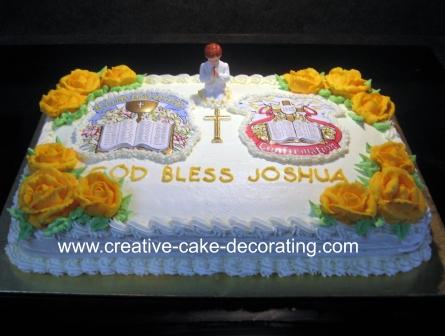 Confirmation Cake Decorations