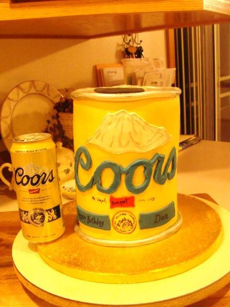 Coors Beer Can Cake