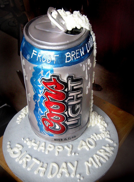 Coors Light Birthday Cake