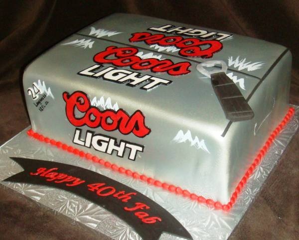 Coors Light Birthday Cake