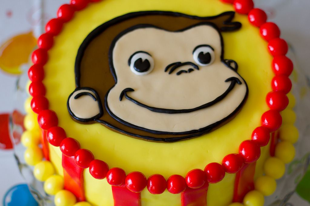 Curious George Birthday Cake