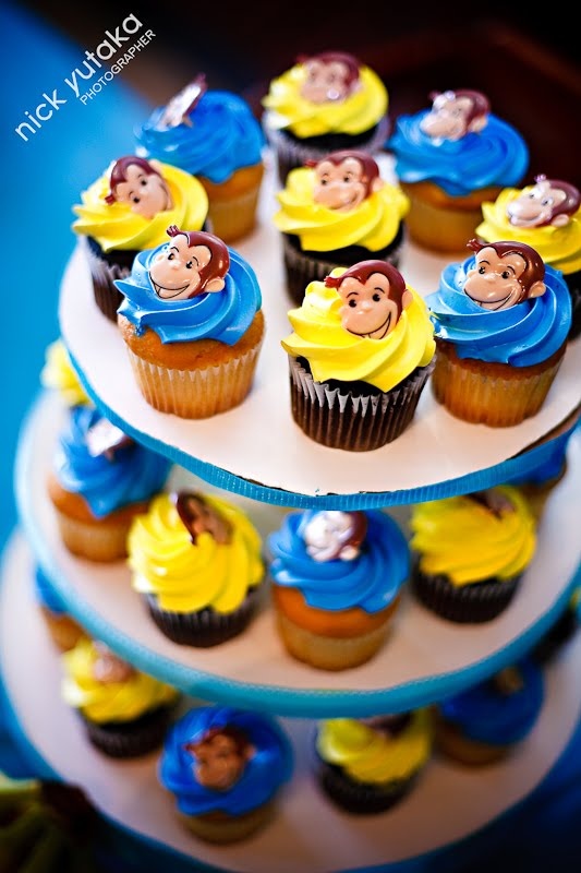 Curious George Birthday Cupcakes