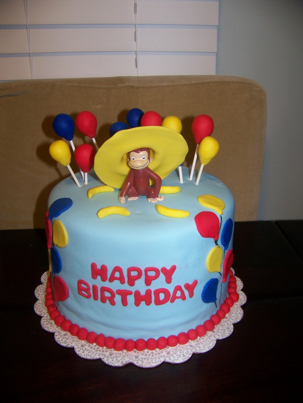 Curious George Cake