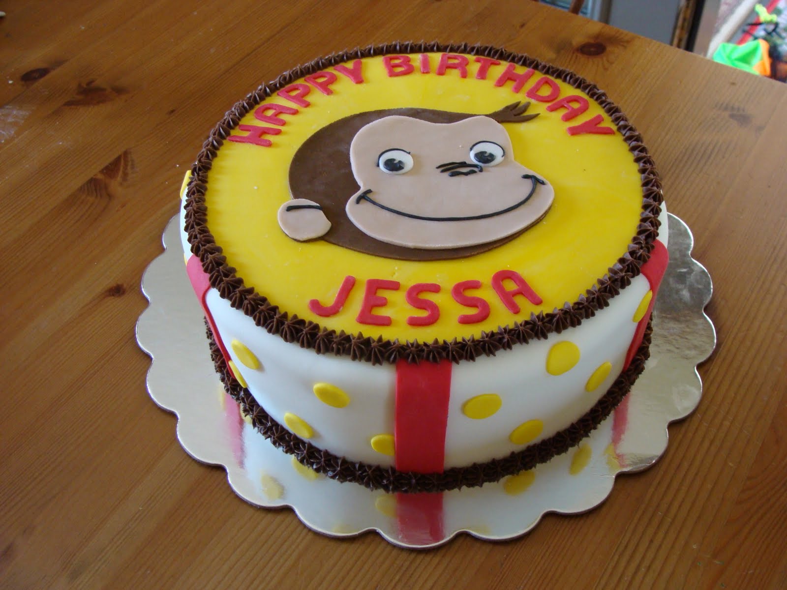 Curious George Cake