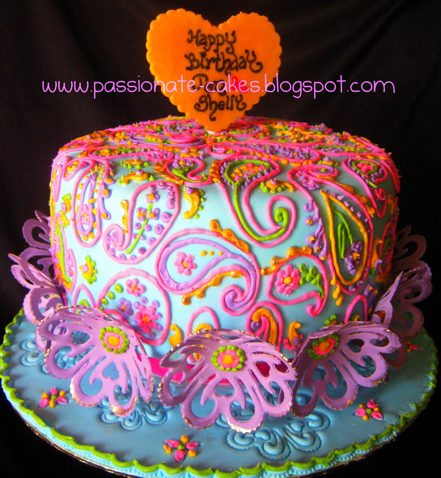 Design Paisley Birthday Cakes