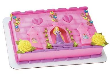 Disney Flat Castle Birthday Cakes