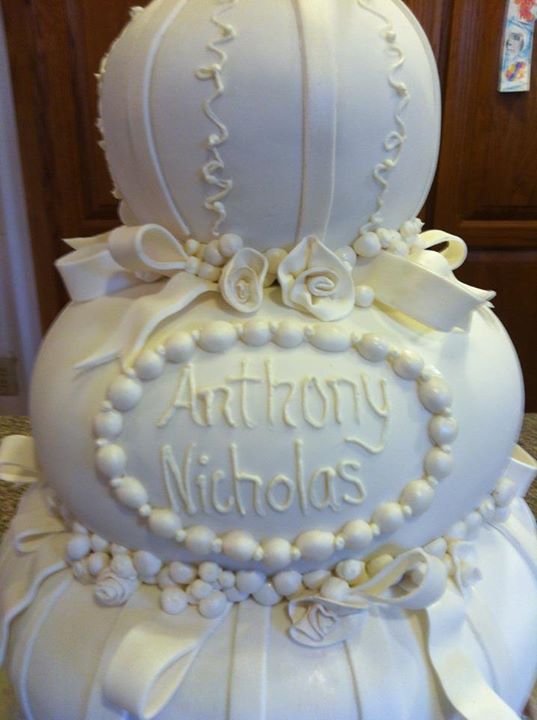 Elegant Christening Cake