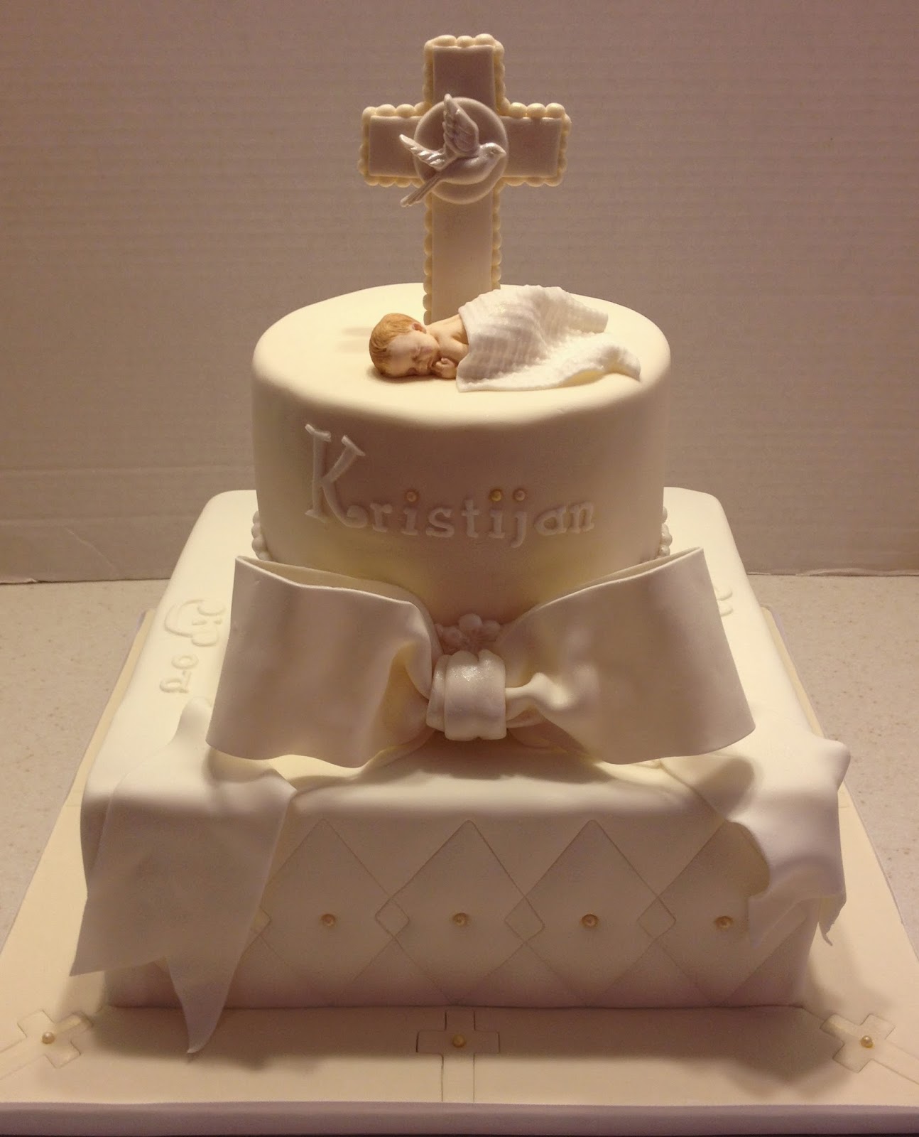 Elegant Christening Cake