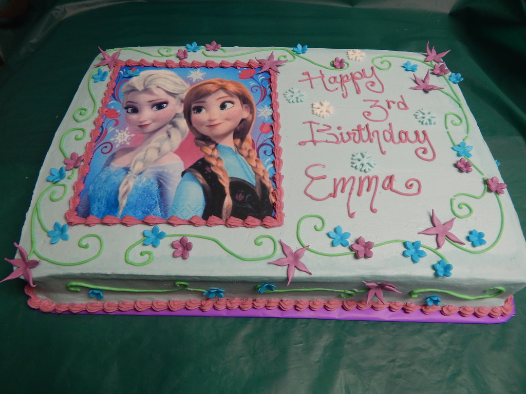 Elsa Frozen Sheet Cakes Birthday