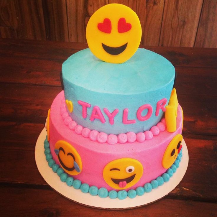 Emoji Birthday Cake