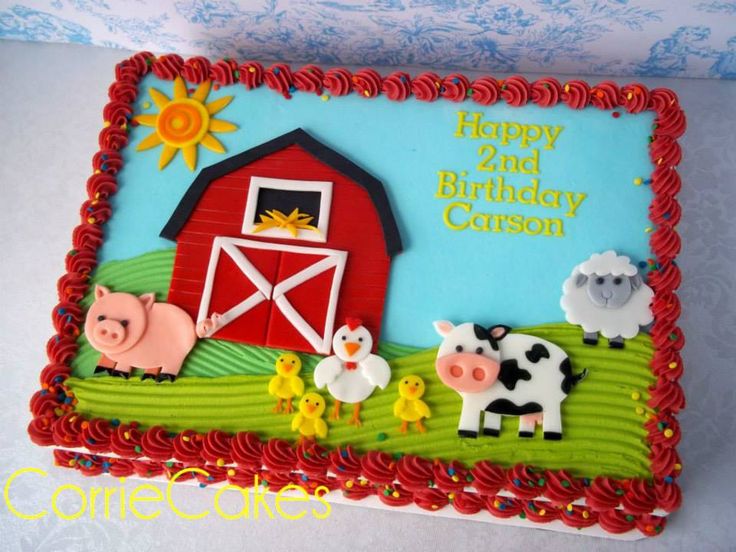 7 Photos of Barnyard Sheet Cakes Cakes