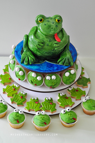 Frog Birthday Cake