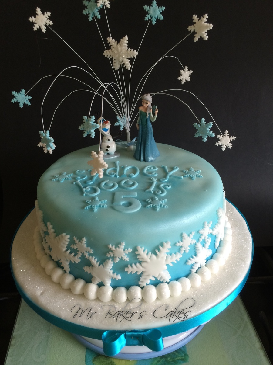 Frozen Single Tier Cake