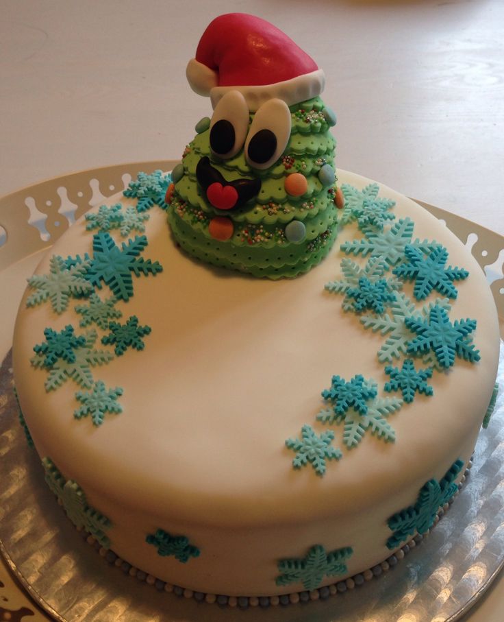 Funny Christmas Tree Cake