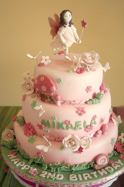 Garden Fairy Birthday Cake