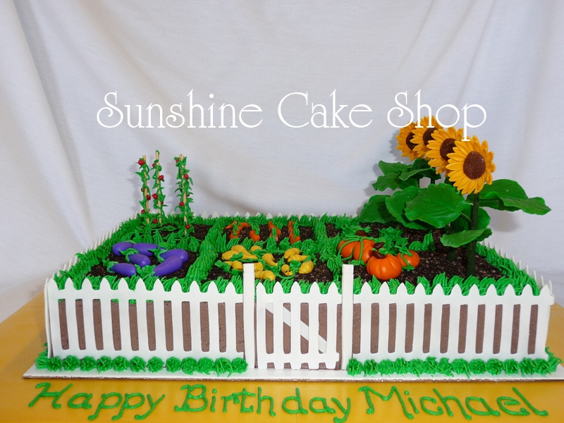 Garden Sheet Cake