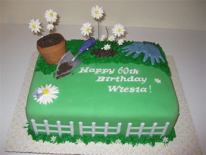 Garden Theme Birthday Sheet Cakes