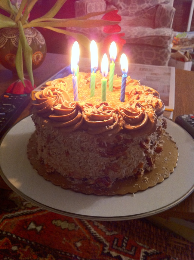 German Chocolate Birthday Cake