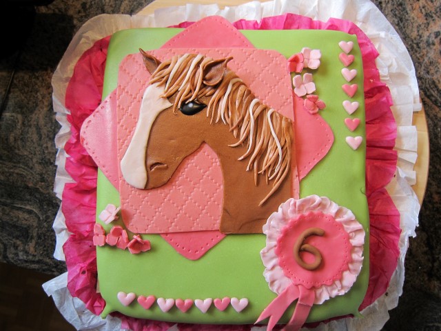 Girls Horse Birthday Cake