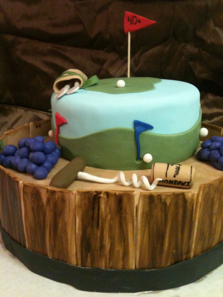 Golf Retirement Cake