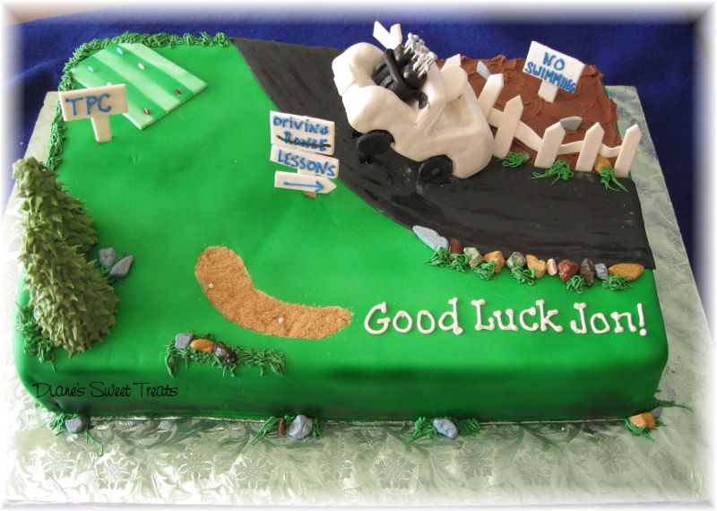 Golf Retirement Cake