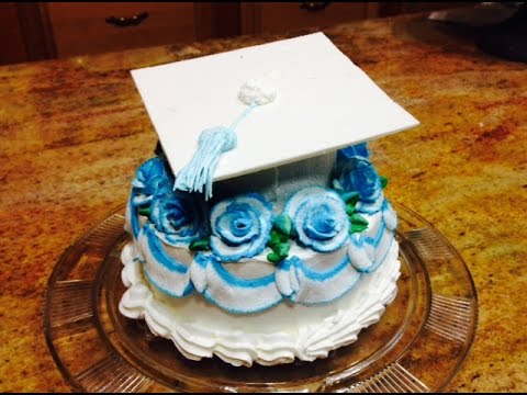 7 Photos of Buttercream Graduation Cakes