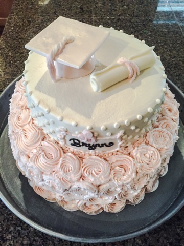 Graduation Cap Cake with Buttercream