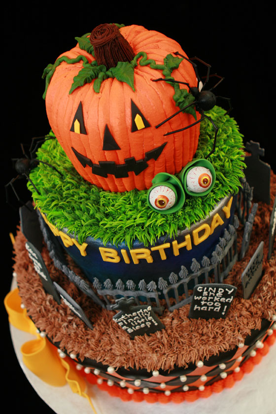 Halloween Birthday Party Cake