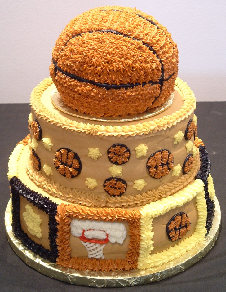 Happy Birthday Basketball Cake