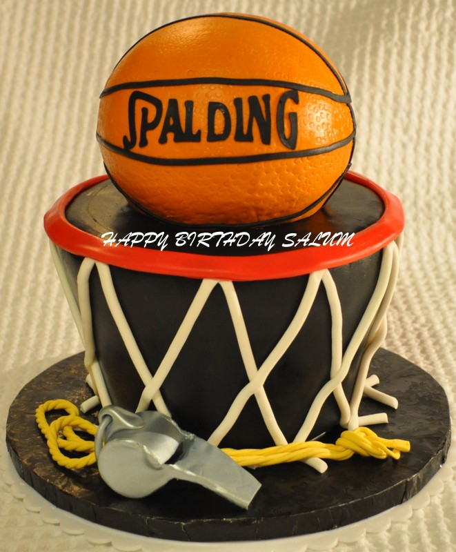 Happy Birthday Basketball Cake