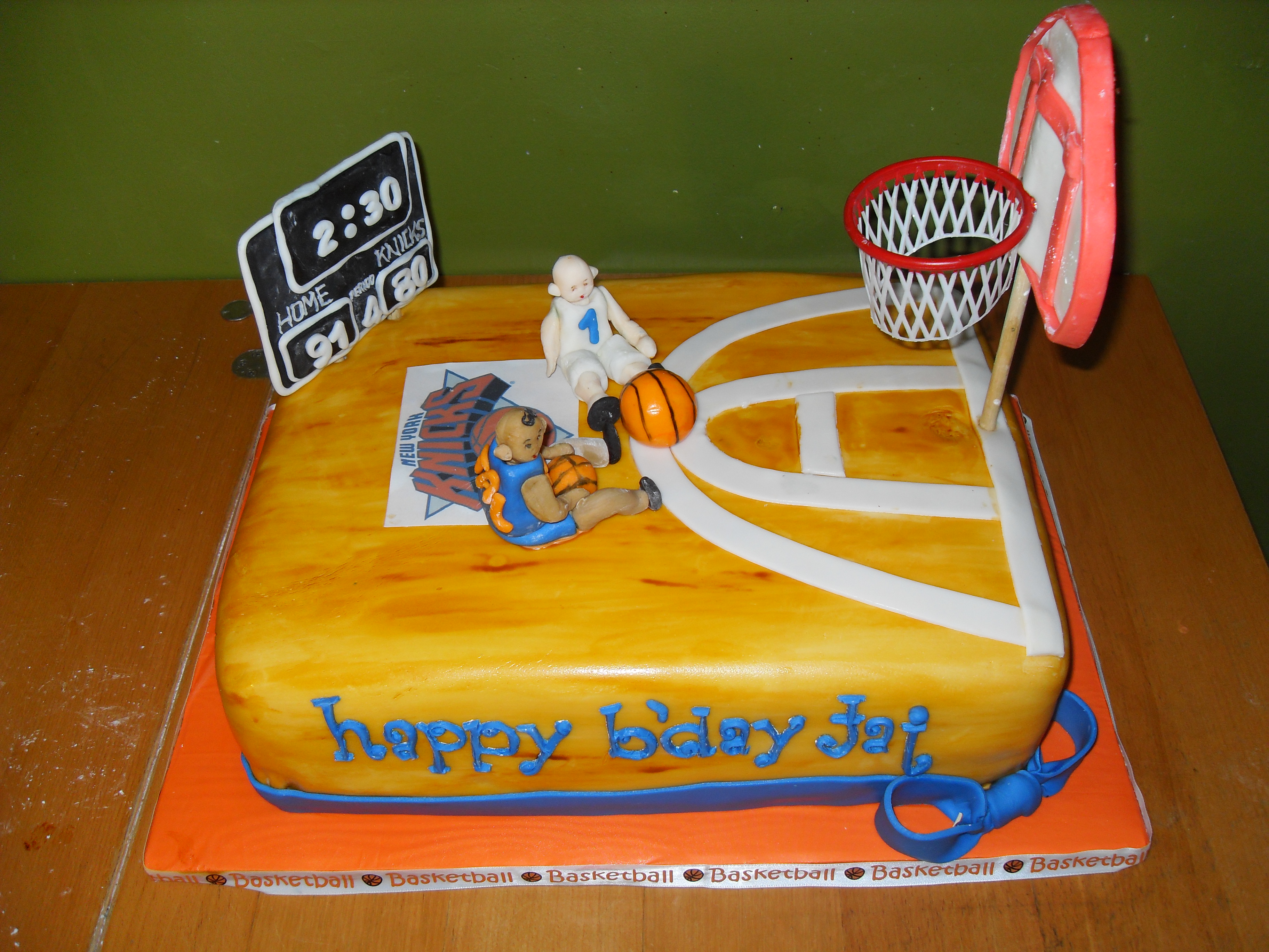 Happy Birthday Basketball Cake