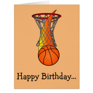 Happy Birthday Basketball Card