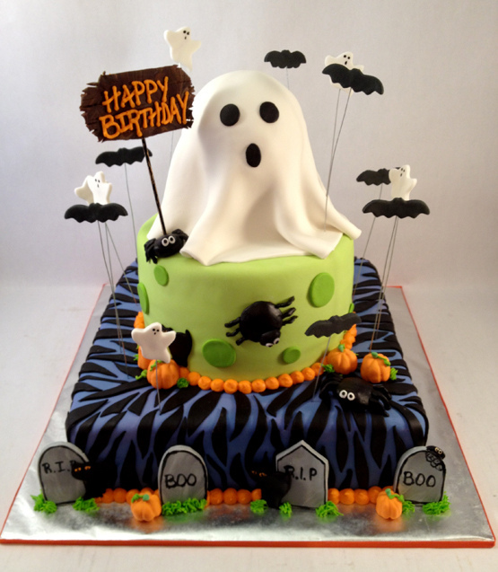 Happy Birthday Ghost Cake