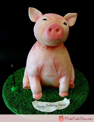 Happy Birthday Pig Cake