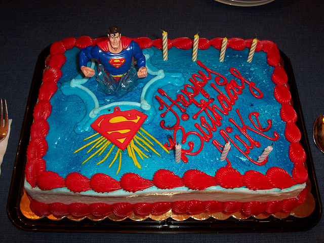 Happy Birthday Superman Cake