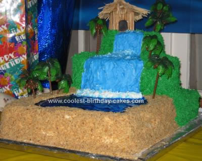 10 Photos of Homemade Luau Birthday Cakes